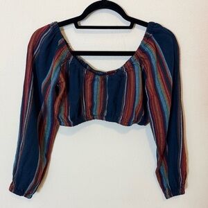CHASER Striped Multicolor Top